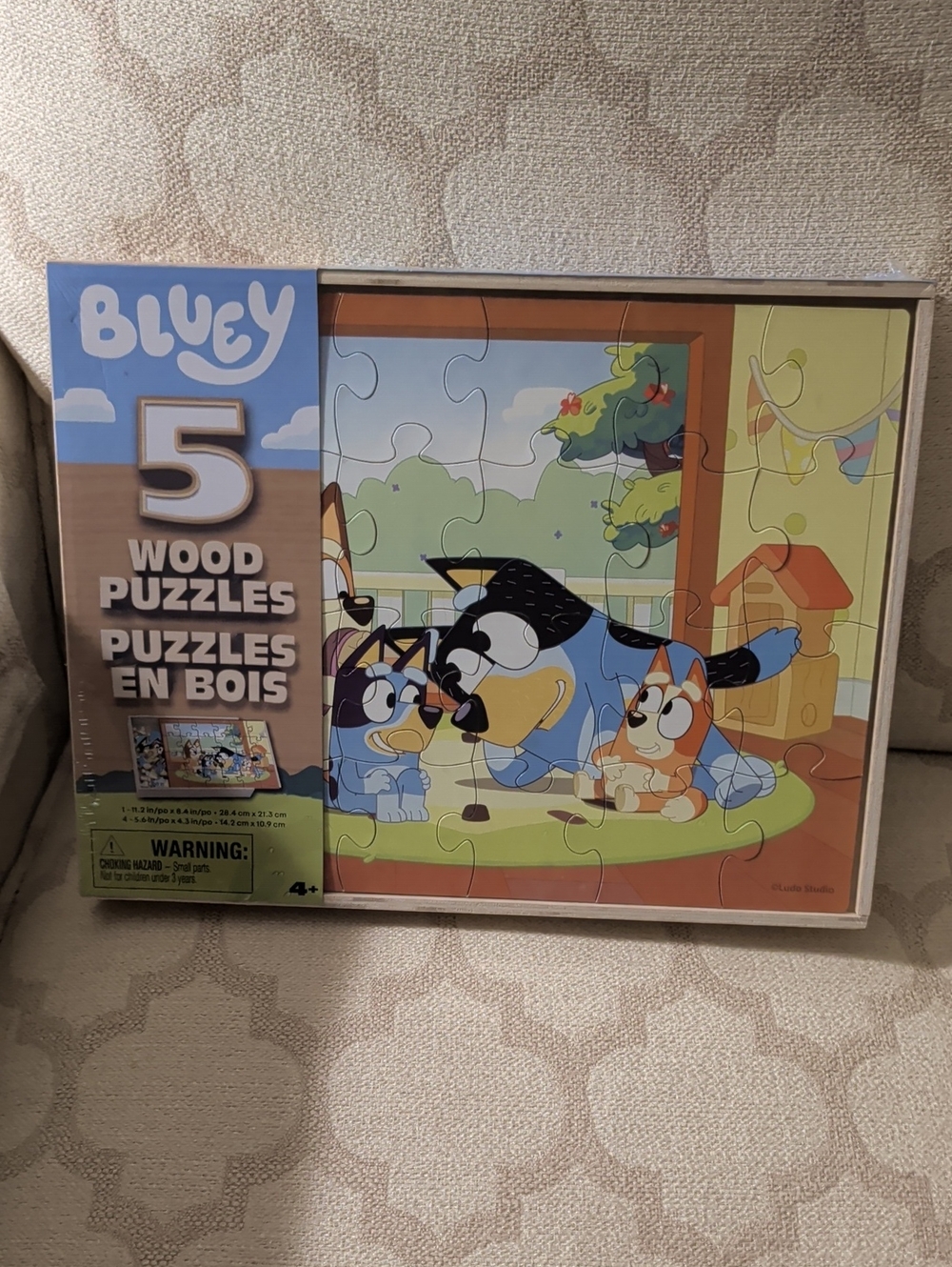 5-Piece Wood Puzzle Set - Bluey
